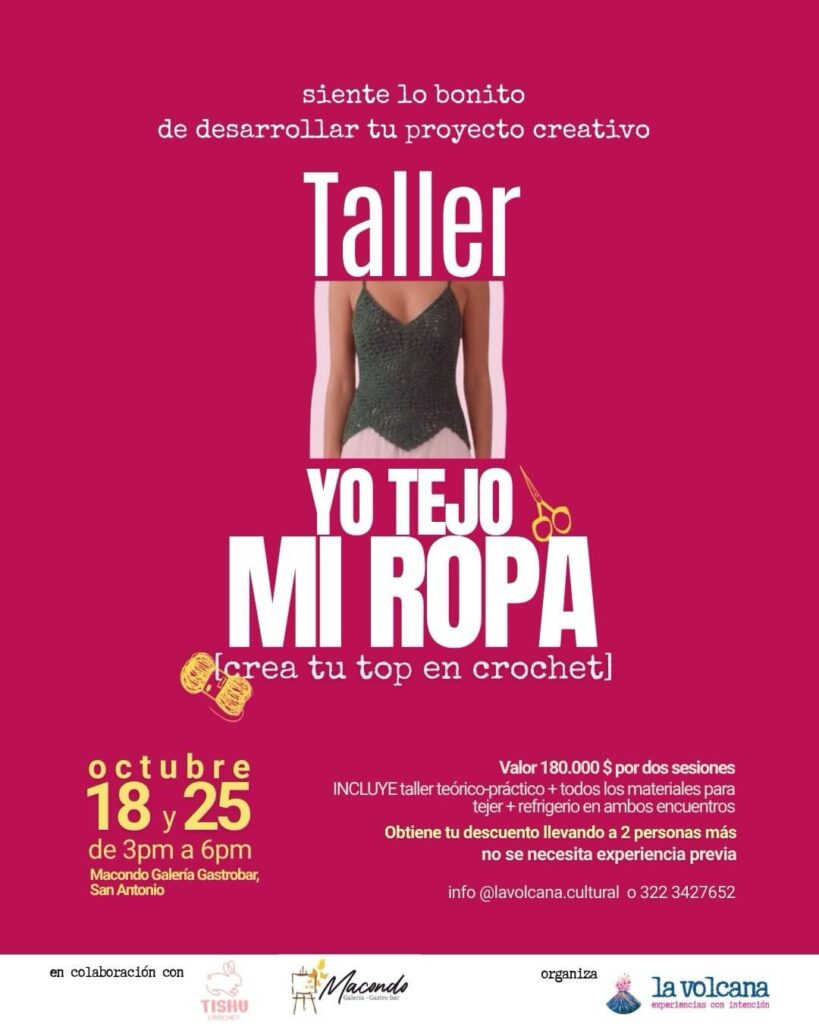 Taller Yo Tejo Mi Ropa (crea tu top en crochet)