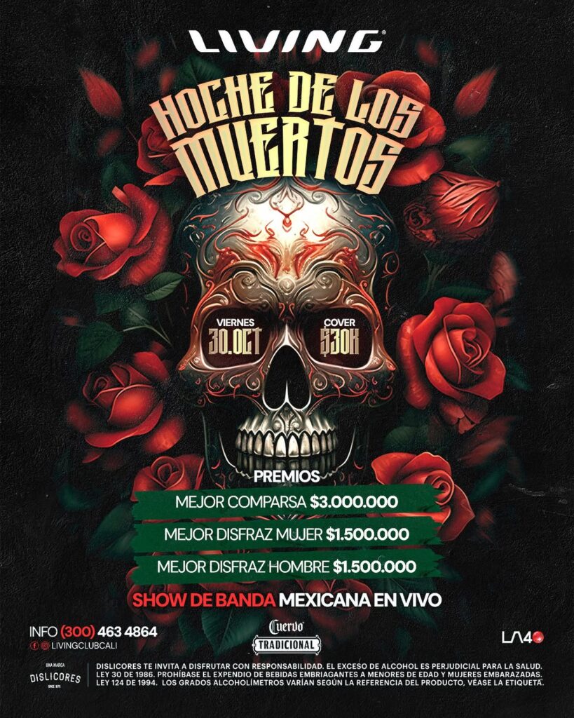 Halloween en Living Club – Show de Banda Mexicana en Vivo (Concurso de Disfraces)