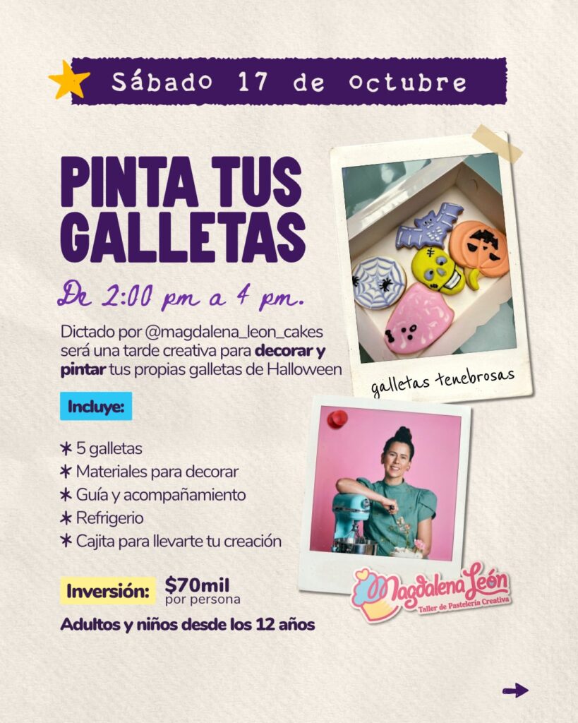 Pinta tus Galletas de Halloween – Donde Leon (con @magdalena_leon_cakes)