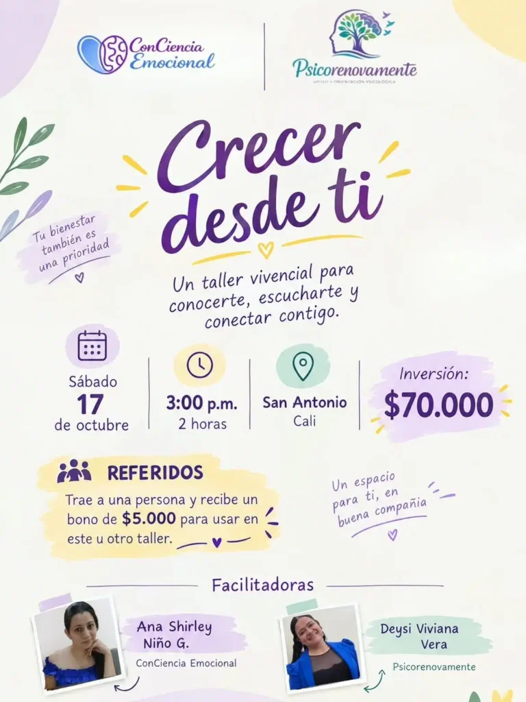 Crecer Desde Ti: Taller Vivencial de Autoconocimiento