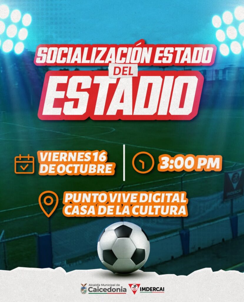 Socializacion del estado del Estadio de Caicedonia (IMDERCAI)