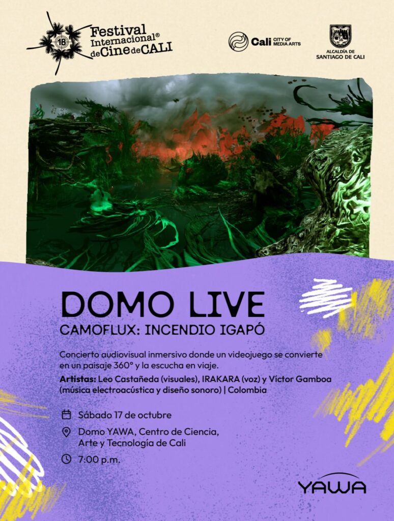 Camoflux: Incendio Igapo (Domo Live – Cine Expandido FICCALI 2026)