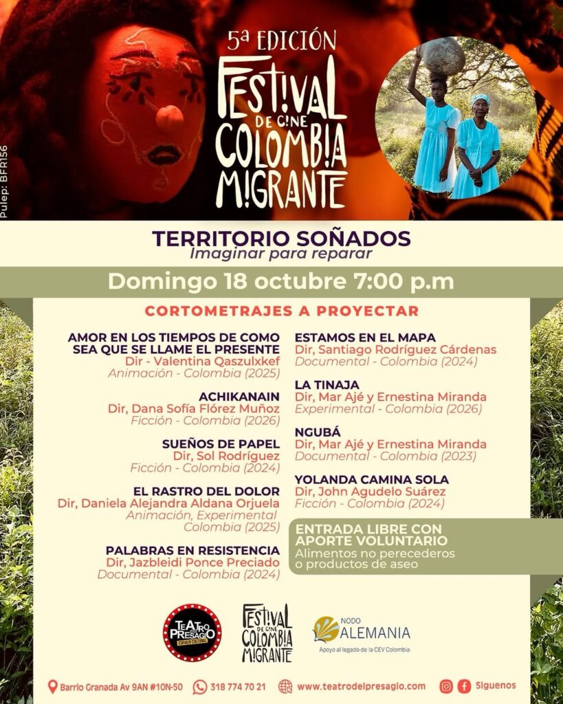 5a Edicion Festival de Cine Colombia Migrante – Territorio Sonados